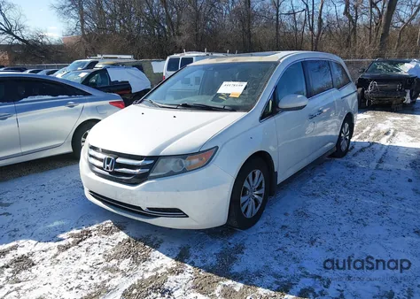 2014 Honda Odyssey Ex-L from USA, damaged, VIN 5FNRL5H62EB064098